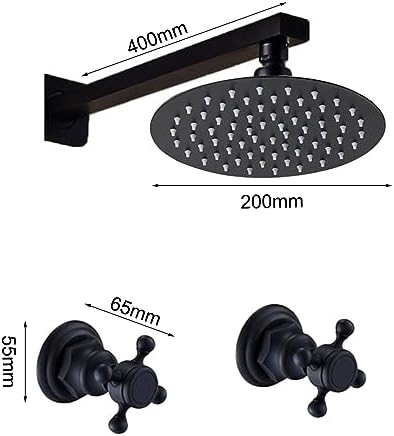 Sturdy Solid 8 High-Pressure Showers with Wall-Mounted Design