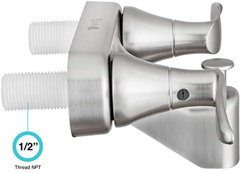 Dura Faucet RV Tub Shower Valve with Winged Levers