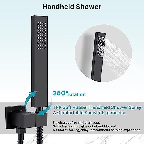 Black Rain Shower System