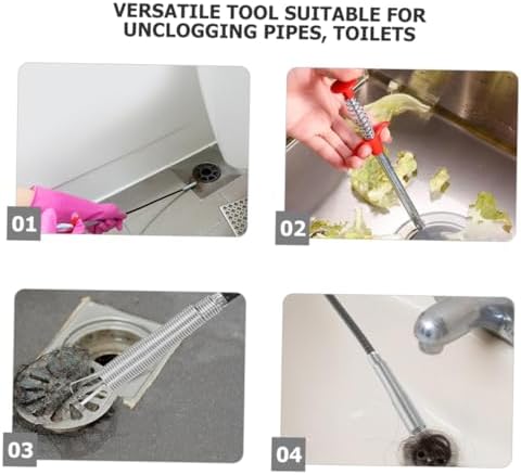 FOYTOKI Flexible Drain Claw Tool for Sink and Toilet Cleaning