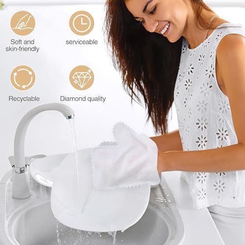 80PCS Dual-Sided Microfiber Dusting Gloves