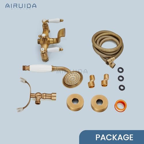 Airuida antique brass bathroom faucet