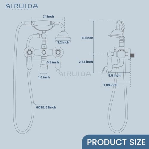 Airuida antique brass bathroom faucet