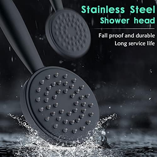 Sleek 70-Inch Handheld Shower Head with Brass Bracket and Long hose