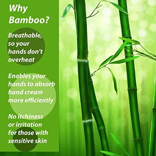 Leafy Boo Bamboo Gloves for Eczema Kids 6-8 3 Pairs