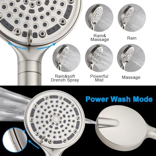 CyberWater 6 Inch Filtered Handheld Showerhead