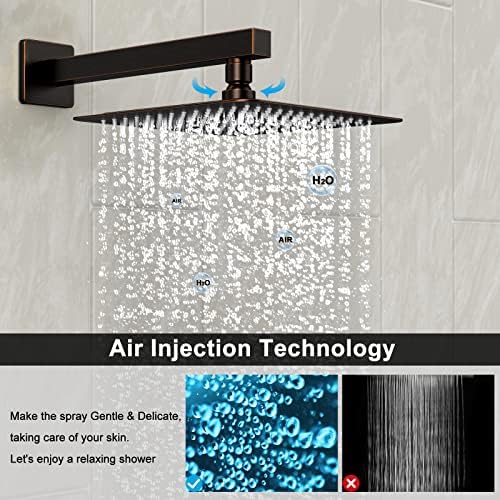 Brand-Ready Oil Rubbed Bronze 12 Shower System Set