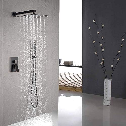 Iriber Oil Rubbed Bronze 12-inch Square Rain Showers Complete Faucet System