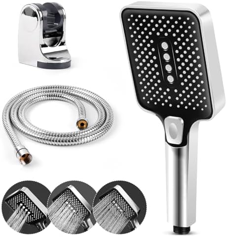 Adjustable Handheld Shower Head with 3 Modes