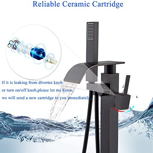 Senlesen Bathroom Tub Filler Faucet with Handheld Sprayer