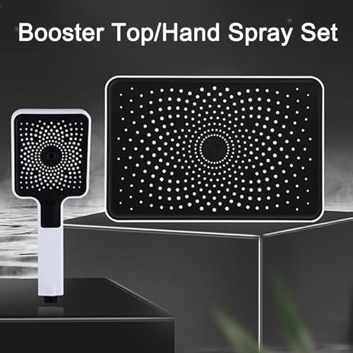 Durable Dual Shower Head Rainfall Flow Combination Set