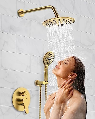 Luxury Gold-Painted Shower Faucet Set