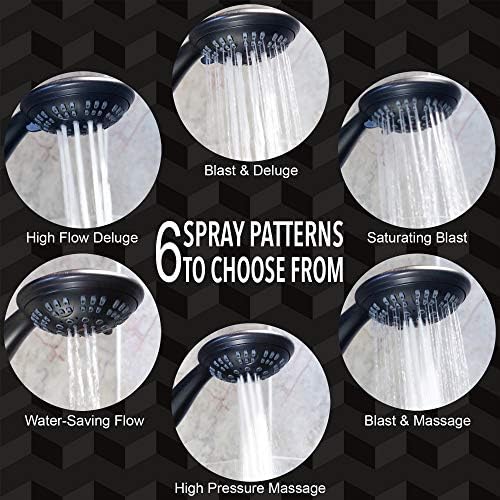 Aqua Elegante 6-Function Handheld Shower Head Kit