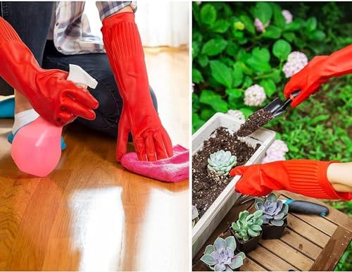 Higher Quality 38cm Reusable Household Gloves for Dishes More