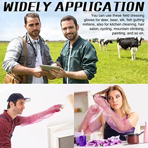 50 Piece Disposable Dressing Gloves for Deer Hunting