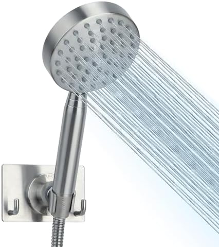 High-Quality All-Metal Handheld Shower Head Extra Long hoseADA-Compliant Easy Setup