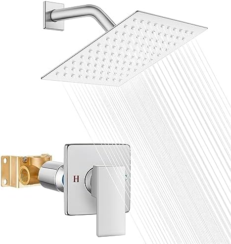 Sturdy Stainless Steel Rainfall Shower Head Set for US