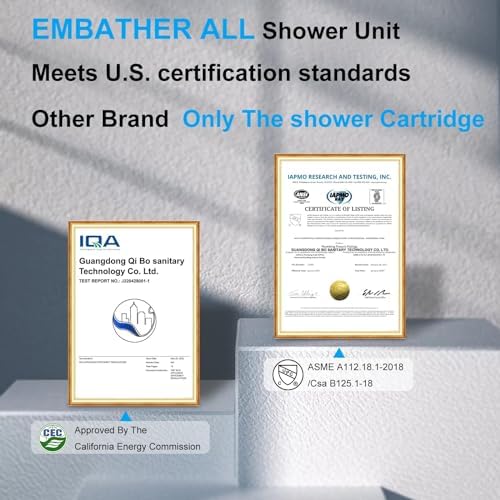 Sturdy Modern 10 Brushed Gold Shower Faucet Set
