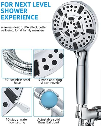 Pure Water Flow Handheld Showerhead - Effortlessly Clean Purify Your Showerwater