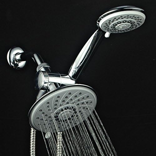 4 Hotel Spa 30-Setting 3-way Rainfall Shower-Handheld Combo Chrome Luxury