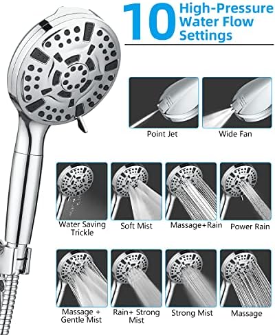 Pure Water Flow Handheld Showerhead - Effortlessly Clean Purify Your Showerwater