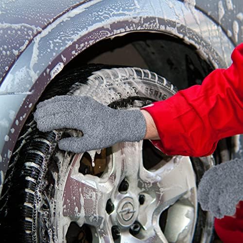 Bencailor 6-Pair Microfiber Dusting Gloves