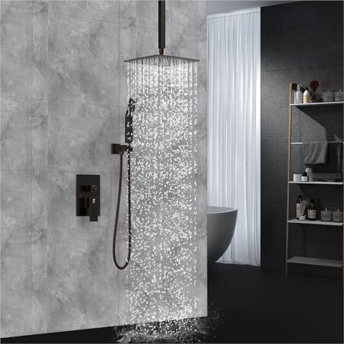 SR SUN RISE 10 Inch Oil Rubbed Bronze Rain Shower System