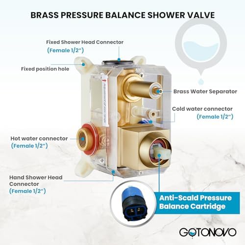 Luxurious 8-Inch Rainfall Bathroom System - Effortless Relaxation