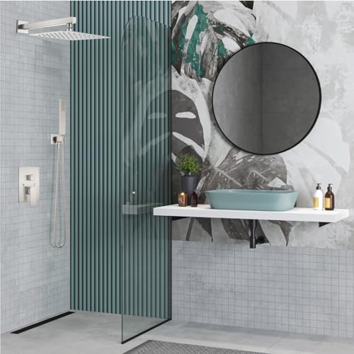 Midanya Rain Shower System 12 Square Brushed Nickel