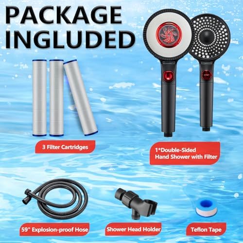 Filtered Shower Head for Hard Water