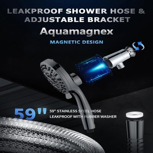 EJG Magnetic Shower Head with Tool-Free Installation