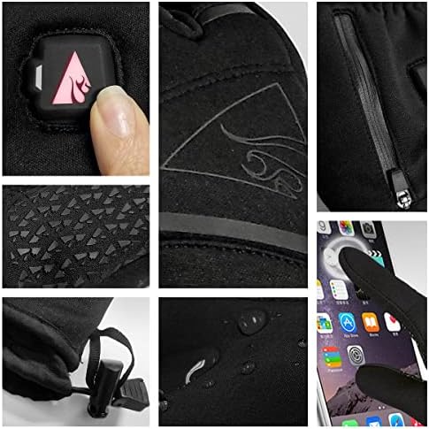 ActionHeat Battery Heated Gloves for Men with 3 Heat Settings