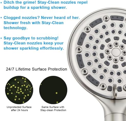 CyberWater 6 Inch Filtered Handheld Showerhead