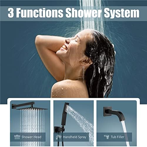 Aolemi 10 Inch Oil Rubbed Bronze Shower Head Combo Set 1