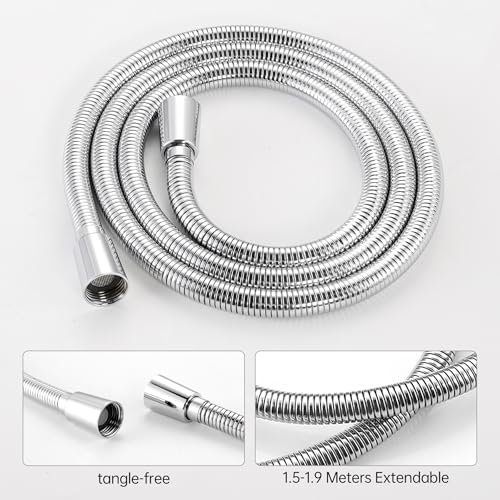 KES 5-Function Handheld Shower Head Polished Finish Durable Stylish and Functional