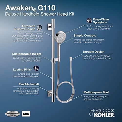 KOHLER AWAKEN G110 DELUXE HANDSHOWER KIT