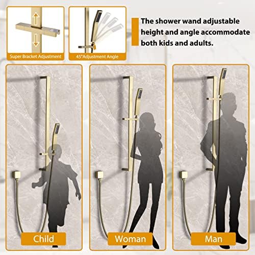 YUESIMATE Brass Shower Slide Bar Calculator
