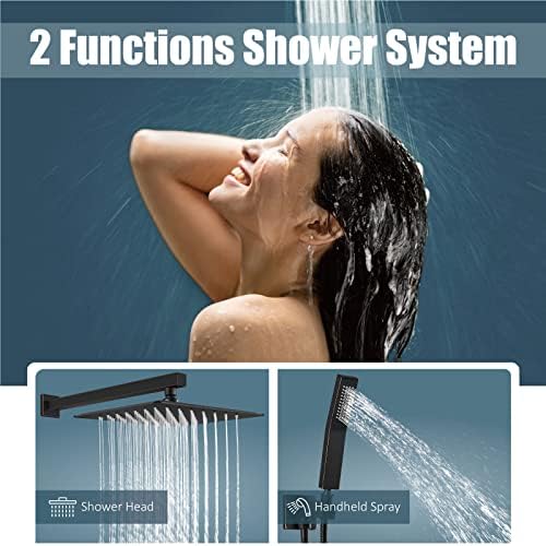 Aolemi Oil-Rubbed Bronze 12-Inch Wall-Mounted Shower System