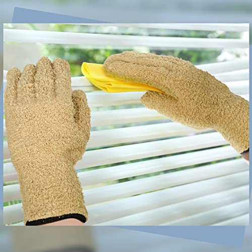 Bencailor 3 Pairs Microfiber Cleaning Gloves