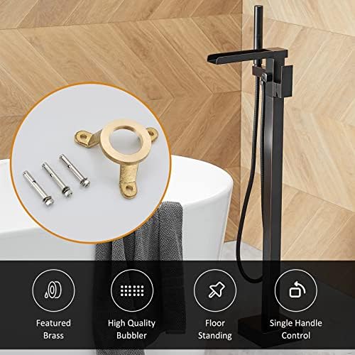 Freestanding Bathtub Faucet with Oil Rubbed Bronze Finish