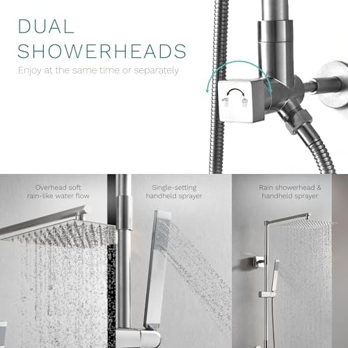 Luxury Rainfall Shower System Elegant Rain Sprinkler Perfect for Bathroom Fennocasa