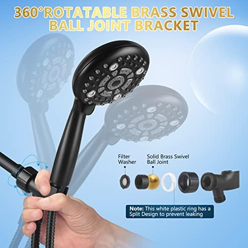 6 Spray Modes Handheld Shower Head Set