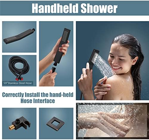 Aolemi 10 Inch Oil Rubbed Bronze Shower Head Combo Set 1