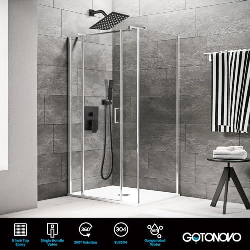 Rainfall Shower Head Set with Rough-In Modeled for Luxury