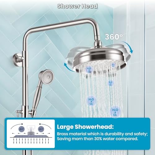 Wall-Mounted Adjustable Wall Shower System by GotOnovo