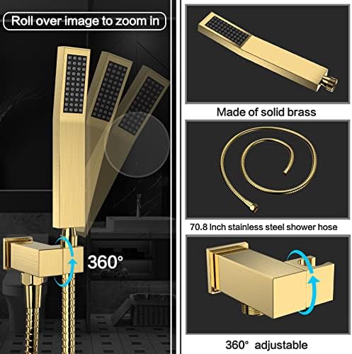 Luxury 12-inch Rain shower with Weber spray for Bathroom
