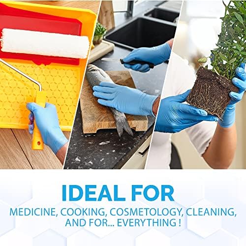 100-Piece Touch Sensitivity Nitrile Gloves Latex-FreeMedical Food Grade3MILDiscreet Design