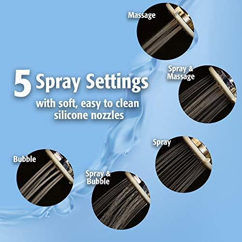 5-FUNCTION HANDHELD SHOWER HEAD WITH 60 HOSE