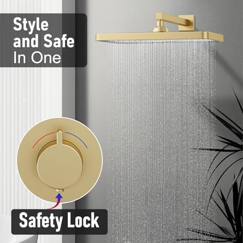 Thermostatic Shower System 13-Inch Rainfall