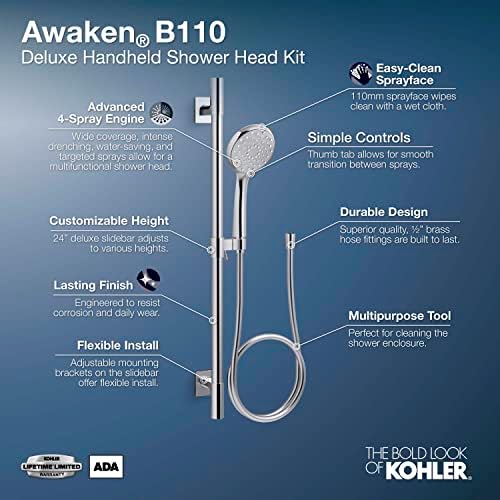 KOHLER Awaken 3-Function Shower Kit